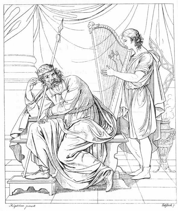 Gerhard von Kügelgen, Kupfer o. T. <Saul und David>