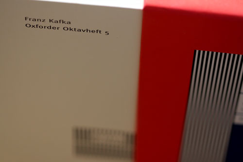 Franz Kafka, Oxforder Oktavhefte 5 & 6. Herausgegeben von Roland Reuß und Peter Staengle (Frankfurt am Main, Basel: Stroemfeld Verlag, 2009)